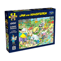 Holdson 1000pc JVH Camping In The Forest Jigsaw Puzzle