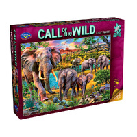 Holdsons 1000pc Call of the Wild Elephants Jigsaw Puzzle