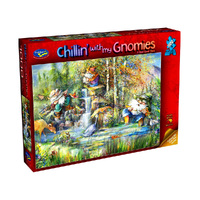 Holdsons 1000pc Chillin' With My Gnomies Reel Good Time Jigsaw Puzzle