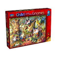Holdsons 1000pc Chillin' With My Gnomies Acorn Gathering Jigsaw Puzzle
