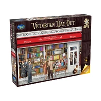 Holdson Victorian Day Out Book Shop 1000pc Jigsaw Puzzle