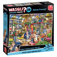 Holdson Wasgij? Mystery 28 Feline Frenzy 1000pc Jigsaw Puzzle