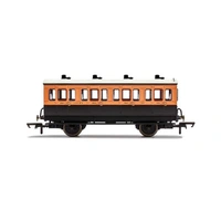 Hornby OO LSWR, 4 Wheel Coach, 1ST Class, Fitted Lights, 123 - ERA 2