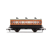 Hornby OO LSWR, 4 Wheel Coach, 3RD Class, Fitted Lights, 302 - ERA 2