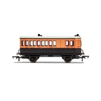 Hornby OO LSWR, 4 Wheel Coach, Brake 3RD Class, Fitted Lights, 179 - ERA 2