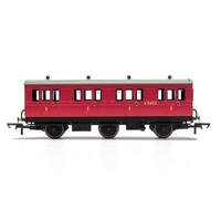 Hornby OO BR, 6 Wheel Coach, 1ST Class, Fitted Lights, E41373 - ERA 4