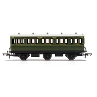 Hornby OO SR, 6 Wheel Coach, 3RD Class, Fitted Lights, 1909 - ERA 3