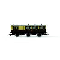 Hornby OO GWR, 6 Wheel Coach, 3rd Class, 2548 - Era 2/3