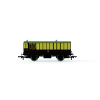 Hornby OO GWR, 4 Wheel Coach, Passenger Brake, 505 - Era 2/3