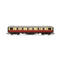 HORNBY OO BR GRESLEY CORRIDOR  CRIMSON AND CREAM 1ST CLASS E10126E