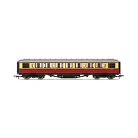 HORNBY OO BR GRESLEY CORRIDOR  CRIMSON AND CREAM 3RD CLASS E11010E