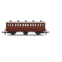 Hornby 1/76 OO Gauge LB&SCR 6 wheel third class coach 612