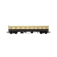 Hornby OO GWR, Collett 57' Bow Ended E131 Nine Compartment Composite (Left Hand), 6360 - Era 3