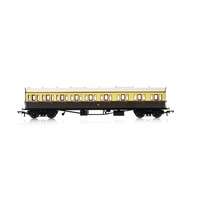 Hornby OO GWR, Collett 57' Bow Ended E131 Nine Compartment Composite (Right Hand), 6362 - Era 3
