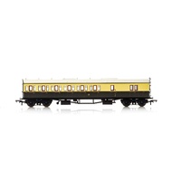 Hornby OO GWR, Collett 57' Bow Ended D98 Six Compartment Brake Third (Left Hand), 4971 - Era 3