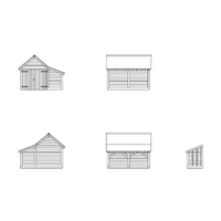 Hornby OO Modern Timber Garage