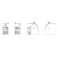 Hornby OO Victorian Terrace House Left Middle