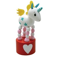 House of Marbles Wooden Magic Unicorn Press Up