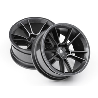 HPI Five:AD S5:F Wheel 26 Gun metal (6MM OS/2PCS) HPI-107140