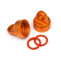 HPI Aluminum Top Shock Cap (Orange/2Pcs)