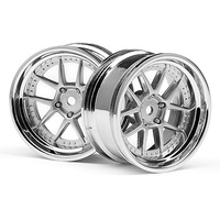 HPI 111276 DY-Champion 26mm Wheel (Chrome/Silver/6mm Os/2Pcs)