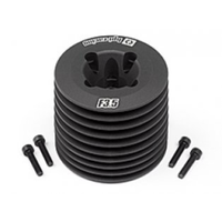 HPI Aluminum Heatsink Head (Black/F3.5 V2) HPI-111609