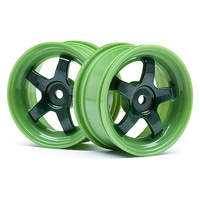 HPI Work Meister S1 Wheel Green 26mm (0mm Os/2Pcs)