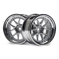 HPI 114636 DY-Champion 26mm Wheel (Chrome/Silver/9mm Os/2Pcs)