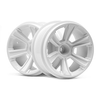 HPI 6-Shot MT Wheel (White/2pcs)