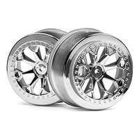 HPI 116739 8-Shot SC Wheel (Chrome/2Pcs)