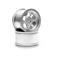 HPI 6 Spoke Wheel Matte Chrome (83x56mm/2pcs)