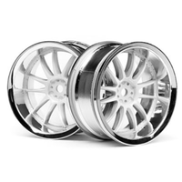 HPI Work Xsa 02C Wheel 26mm Chrome/White HPI-3284