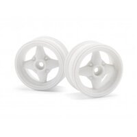 HPI Mx60 4 Spoke Wheel White (0mm Offset/2pc)