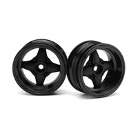 HPI MX60 4 Spoke Wheel Black (6mm Offset/2PC) HPI-3911