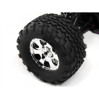 HPI Mounted GT2 Tyre S Compound Warlock Wheel Chrome HPI-4709