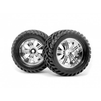 HPI 4728 Mounted Goliath Tire 178X97mm On Tremor Wheel Chrome