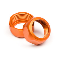 HPI SHOCK CAP 10mm ORANGE 2pce HPI-86273