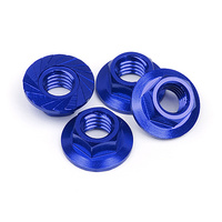 HPI Serrated Flange Nyt M4 Blue 4pcs HPI-87270