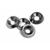 HPI Cone Washer 3 x 9 x 2mm Gunmetal 4pce HPI-88008