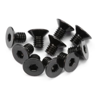 HPI Flat Head Screw M4X6mm Hex 10P