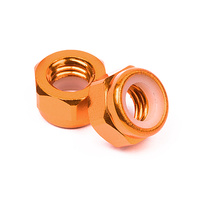 HPI Aluminium Lock Nut M5 Orange 10pce HPI-95864