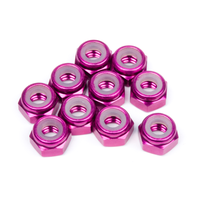 HPI Aluminium Lock Nut M4 (Purple/10pcs)