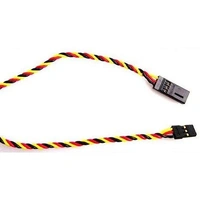 Hitec 6in Twisted Heavy Duty Servo Extension Lead