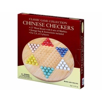 Chinese Checkers: Wood with Marbles HSN07500