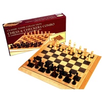 Chess & Checkers, 16" Bevel Edged