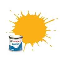 Humbrol Enamel 154 Insignia Yellow Matt 14mL Paint