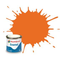Humbrol Enamel 18 Orange Gloss 14mL Paint
