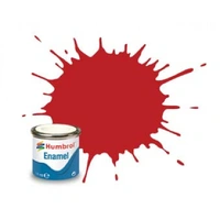 Humbrol Enamel 60 Scarlet Matt 14mL Paint