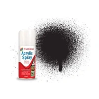 Humbrol Acrylic 33 Black Matt 150mL Spray Paint