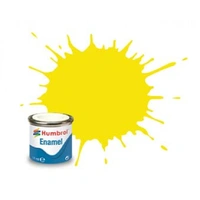 Humbrol Enamel 99 Lemon Matt 14mL Paint
